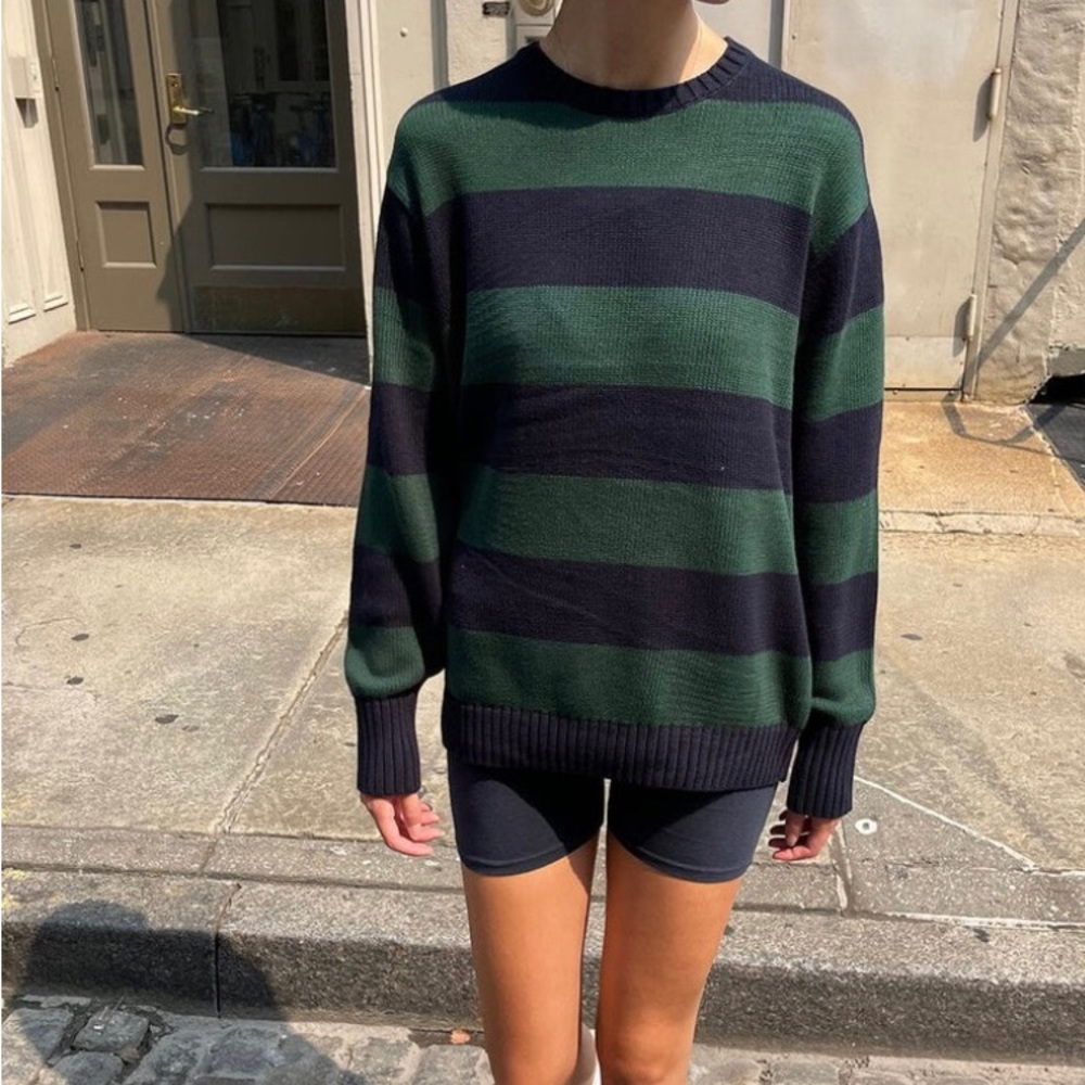 Briana cotton thick stripe sweater